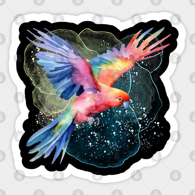 Colorful Parrot Sticker by MOS_Services